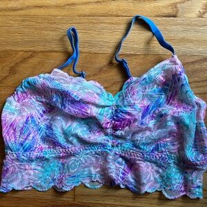 Pink Victorias Secret Lace Bralette Medium Multi Color